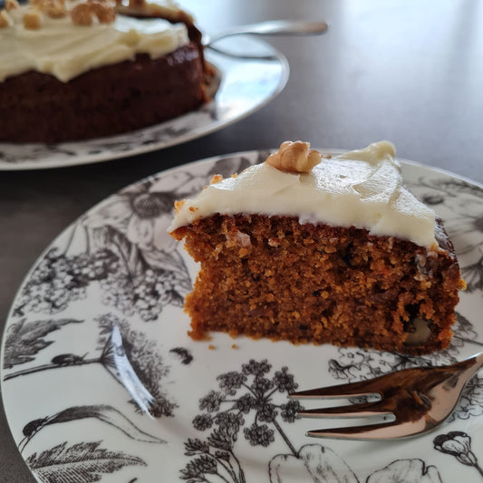Carrot cake 🥕 with Melissa's speculaas crumble
