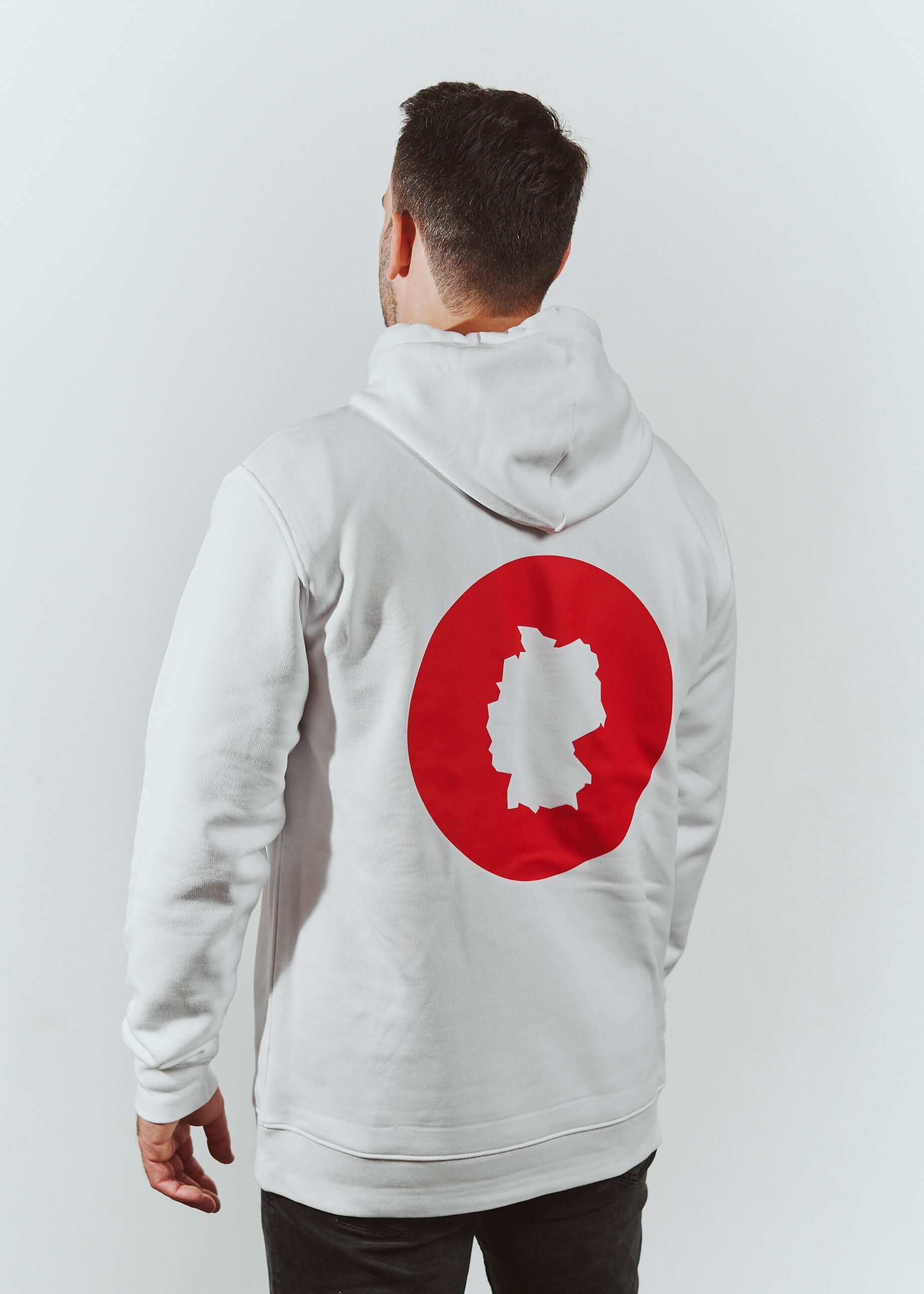 Hoodie white cotton with logo 3 purezento for me website www_purezentoforme_com_png