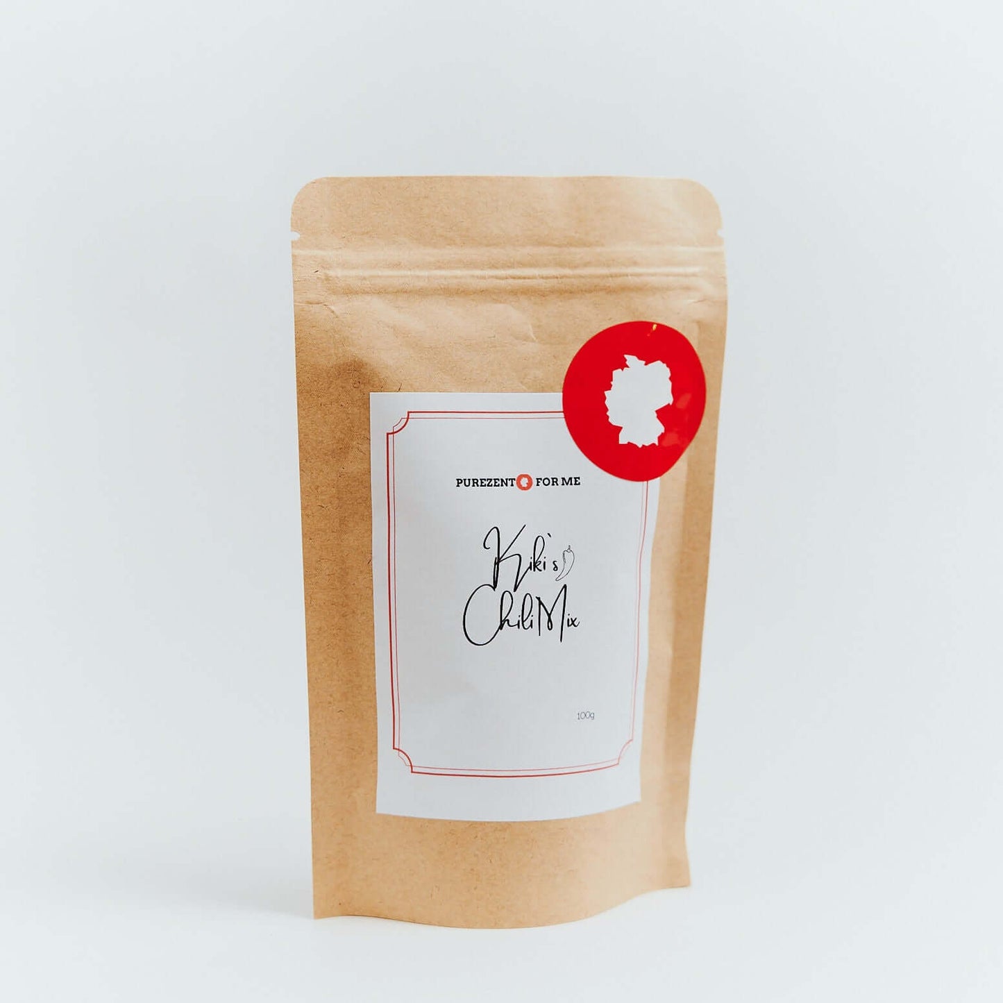 Kiki chili mix Product packaging purezento for me website www.purezentoforme.com