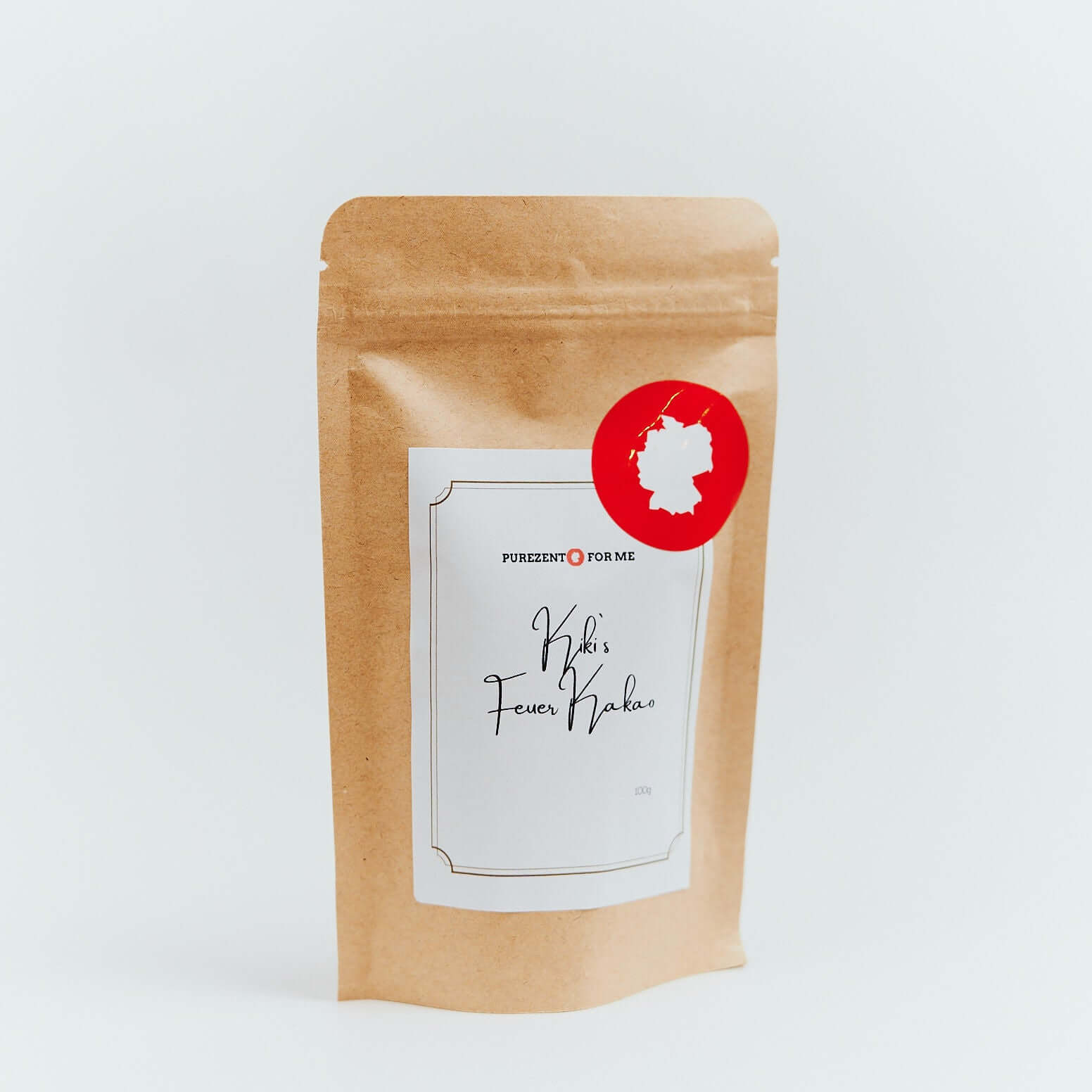 Kiki fire cacao Product packaging purezento for me website www.purezentoforme.com
