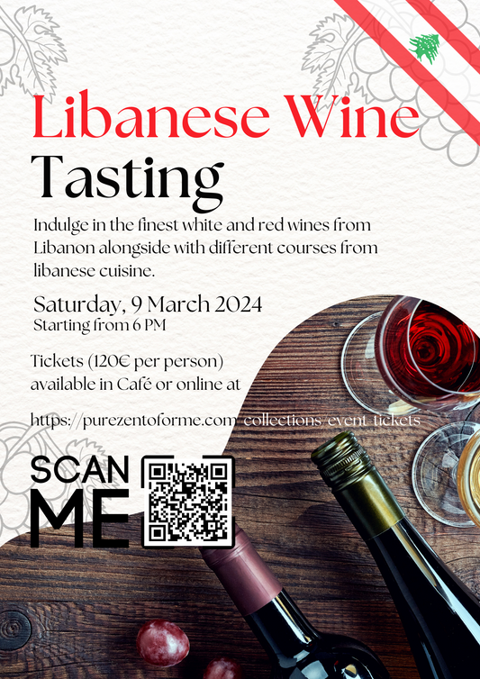 Event Ticket for Libanese Wine Tasting on 9. March 2024